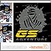 Lot de 2 autocollants Dakar GS Adventure R 1200 1150 F 800 650 F700 GS A R1200GS R1200 Motorrad Touratech Givi Trekker Outback Motorcycle aluminium Panniers valises latérales Top case case
