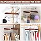 Multifunktionaler Kleiderständer mit 8 Haken, 2 Stück, platzsparend, um 360 ° drehbar, für Gürtel, Krawatten, Schals, Taschen, Organizer für Schlafzimmer und Badezimmer