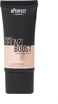 BPerfect Instant Bronze Boost Gel Drops   Hydrating Glow Serum   5 Shades   30ml Dark Bronze