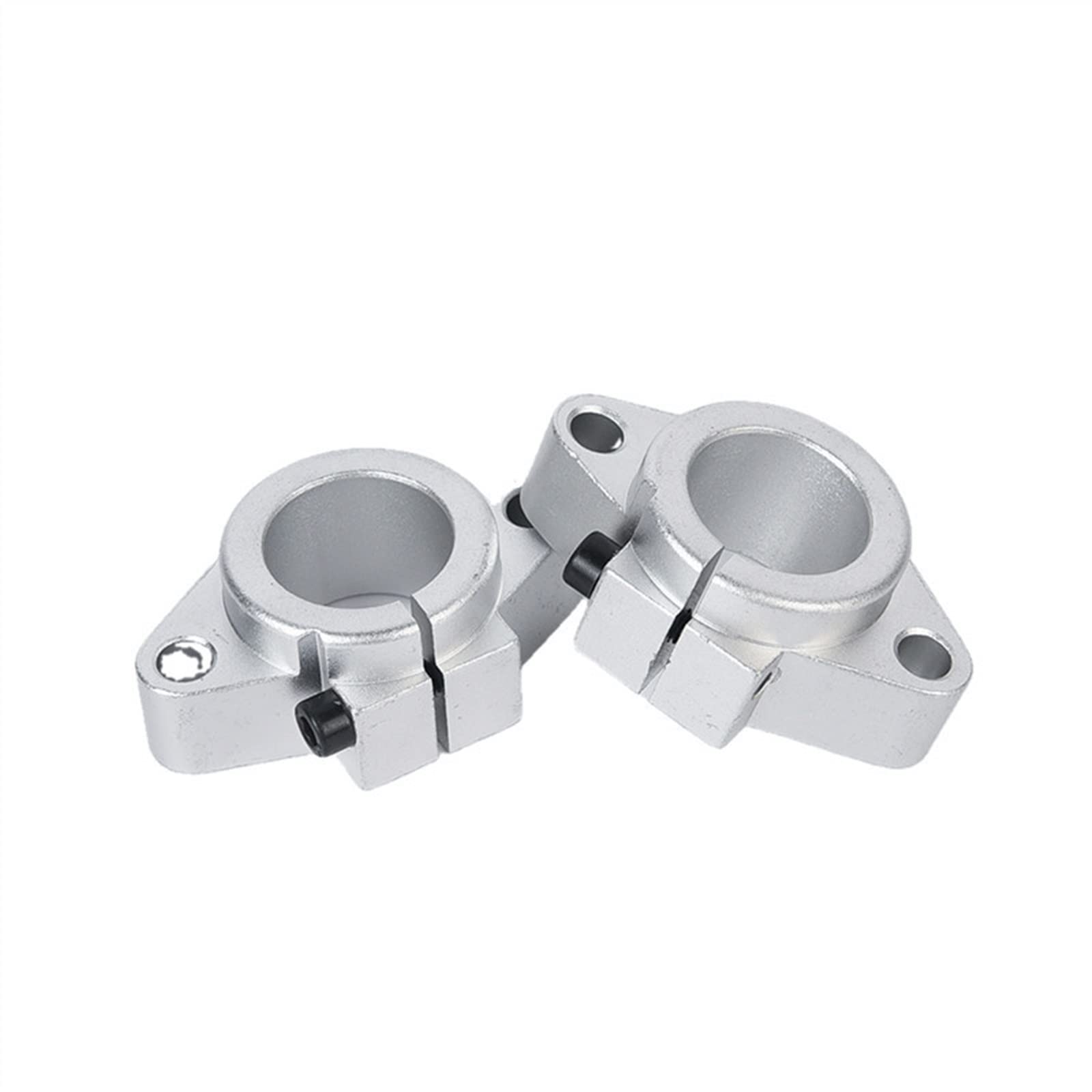 SHF8 SHF10 SHF12 SHF16 Support d'arbre de Rail de Tige linéaire en Aluminium 8mm 10mm 12mm 16mm for routeur pièces d'imprimante 3D 4 pièces (Size : Shf25)