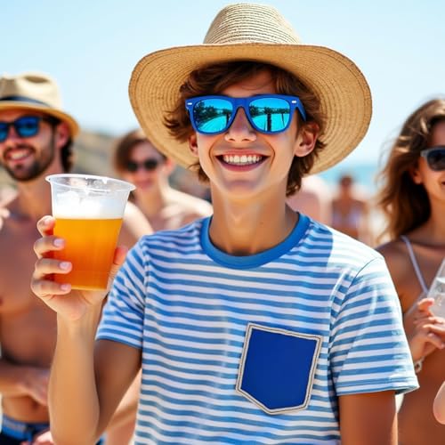 12/24 Pack Neon Party Sunglasses, Wholesale 80s Retro Bulk Party Favors Retro Classic Glasses Birthday Pool Unisex2