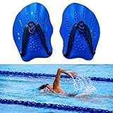 Pala de Mano para Natación con Correas Ajustables, Accesorio de Entrenamiento de Brazo