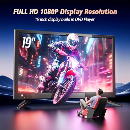 Desobry 19 Inch Tv With Dvd Player Built In 1080P Lcd Tv Dvd Player Combo With Hdmi Usb Monitor For Home thumb #1