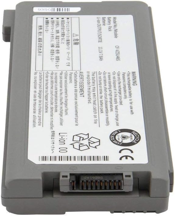 CF-VZSU46S Laptop Battery Replacement for Panasonic Toughbook CF-30 CF-31 CF-53 CF-VZSU46 CF-VZSU46AU CF-VZSU46R CF-VZSU71U CF-VZSU72U CF-VZSU1430U(11.1V 7800mAh)