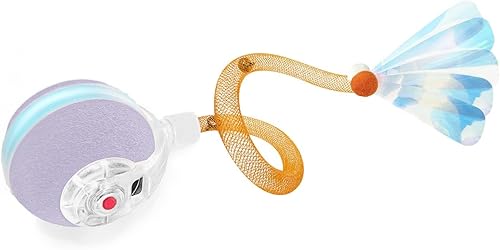 Miniatura 8 de Juguetes interactivos para gatos de interior, bola de gato ágil en movimiento de tercera generación con cola de malla elástica, juguetes automáticos