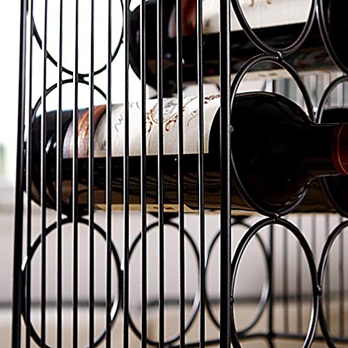 Soporte para botellas de vino metálico para 12 botellas miniatura 5