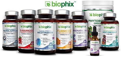 Miniatura 4 de biophix Vitamina K2 MK-7-100 mcg 60 Vcaps - Vitamina C-1000 libre 30 tabletas - Apoya la salud inmunológica de huesos fuertes y D-3