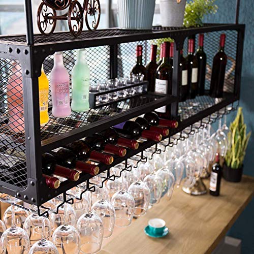 Soporte para botellas de vino 120x35x45 cm 2 niveles miniatura 5