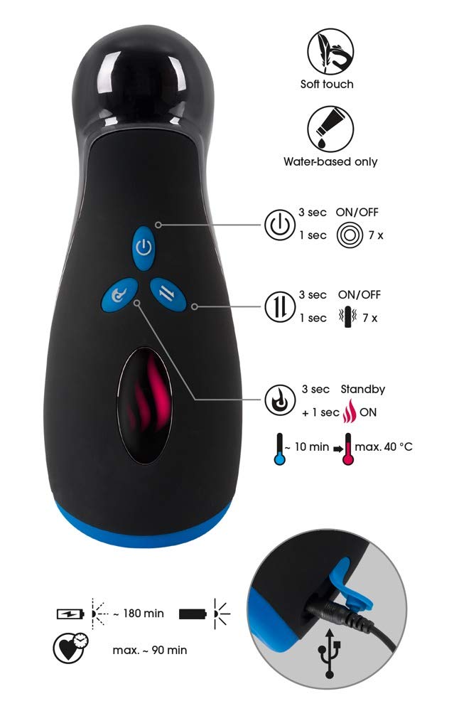ORION Masturbator - Wrmender Masturbator mit Heizfunktion fr Herren,  stimulierende Taschenvagina, realistischer Blowjob und Handjob fr ihn :  Amazon.de: Drogerie & Krperpflege