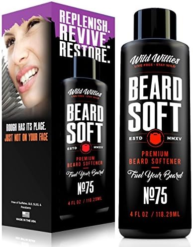 Premium Beard Conditioner for Men by Wild Willies, Beard Soft - Removes Itch & Dandruff, Softens, Hydrates, Strengthens & Nourishes Your Beard – Formulated with Natural & Organic Ingredients - 4 Oz