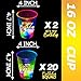 mishunyus 24 Pack Glow Birthday Squad Cups 16oz - Reusable Light Up Party Cups for Adult Birthdays 21st, 30th, 40th, 50th, 60th Theme Decorations Supplies, Night Club Party Favors