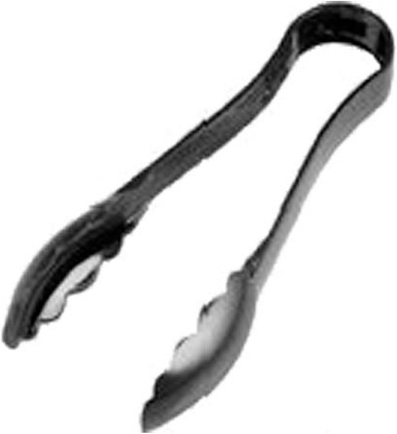 Tong 9" Scallop Grip Black