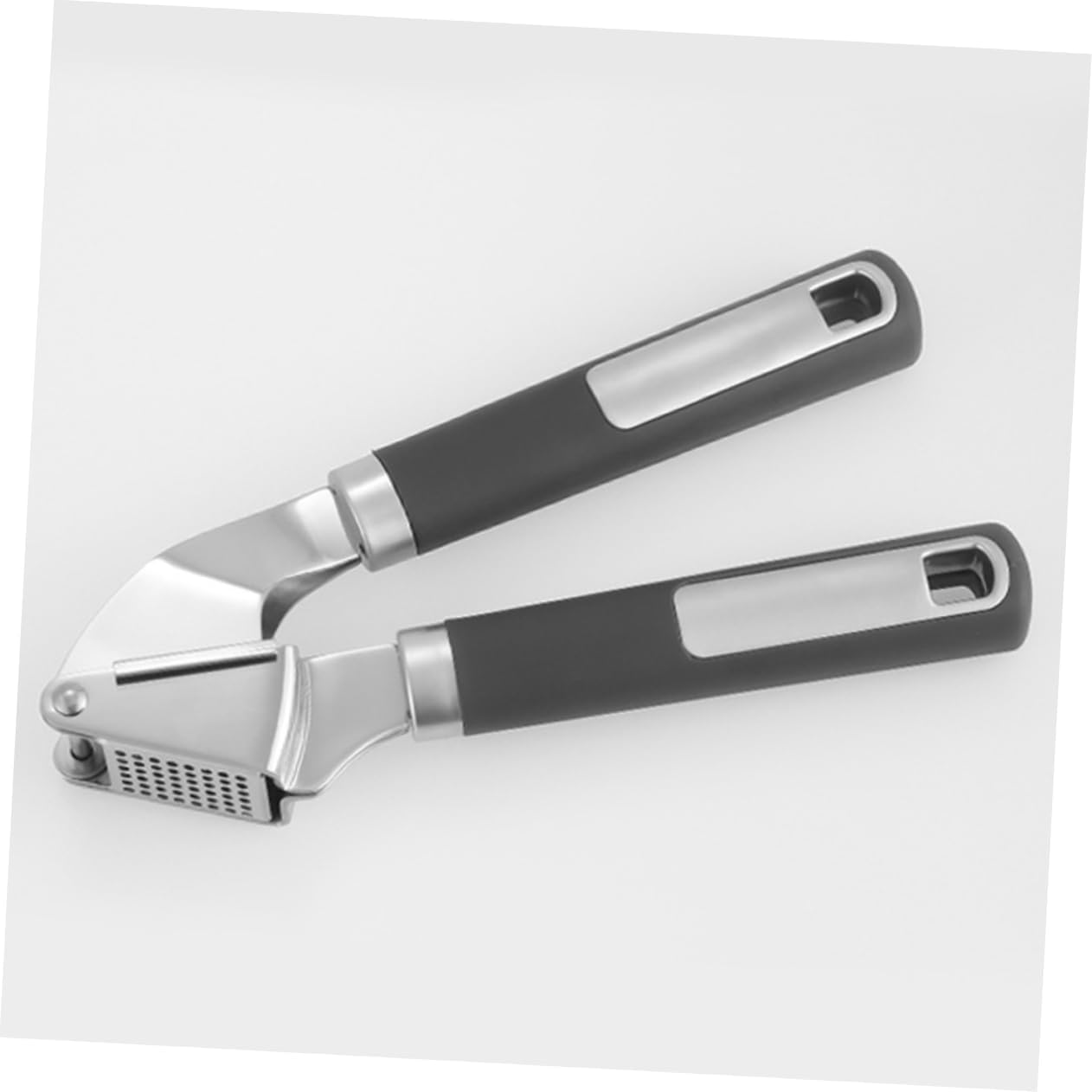 MAGICLULU Stainless Steel Garlic Press Tool Manual Garlic Mincer Comfortable Handle Easy to Kitchen Essential