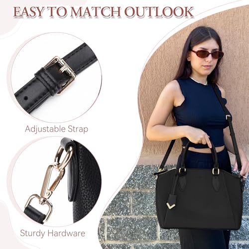 VX VONXURY Hobo Bag for Women, Fashion Tote Handbag Ladies Faux Leather Shoulder Bag with Adjustable Long Strap - Image 5