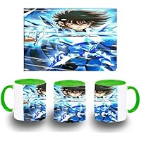 MERCHANDMANIA TAZA VERDE SEIYA ARMADURA DE ODIN color mug