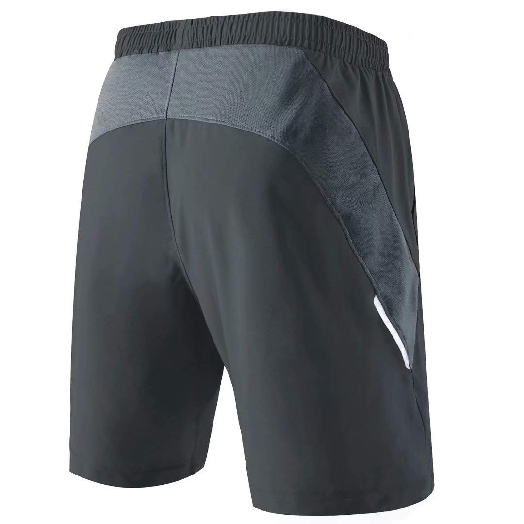 HMIYA Pantaloncini Running Uomo Leggero Sportivi Shorts Asciugatura Veloce Palestra Corsa Calzoncini con Tasca con Cerniera