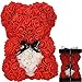 Rosenbär muttertagsgeschenk rosen teddybär Geschenke für frauen Geburtstagsgeschenk für Mutter für Ihre Rosen Künstliche Rosenblume Bär Rose Teddybär rosen bär Jubiläum Valentinstag Rosenbär Box (rot)
