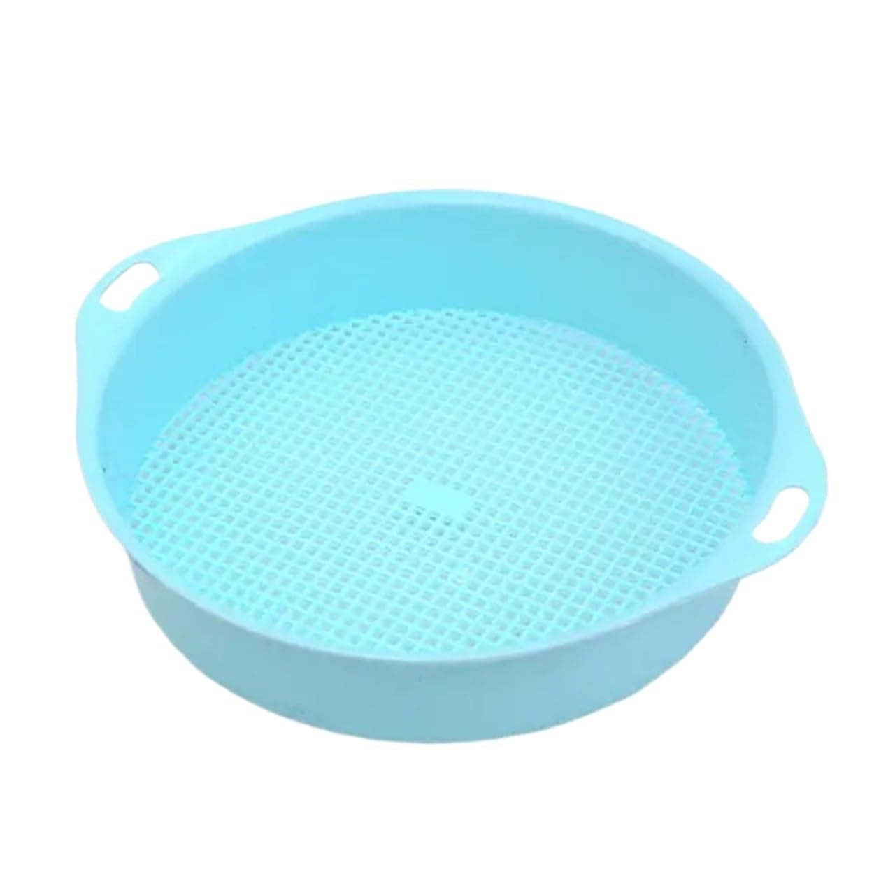 Plastikowe sito ogrodowe 5-częściowy zestaw do przesiewania do kamieni z piasku kompostowego o rozmiarach oczek od 3 mm do 12 mm(Blue)