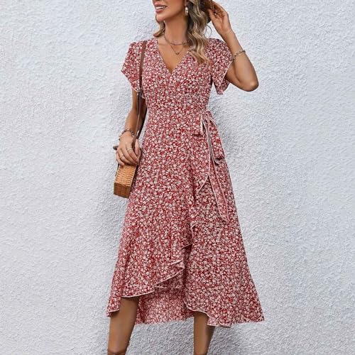 Robe à fleurs taille cintrée chic et sexy WWricotta - 4