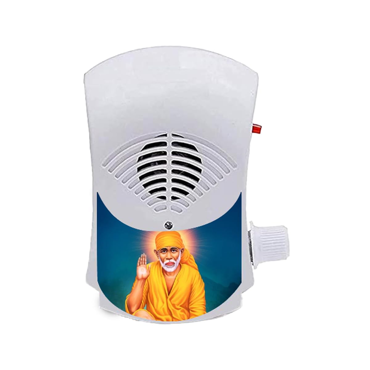 Electric Religious Continuous Mantra Chanting Bell Machine Spiritual Devotional Mantras Pooja Chanting Bell Just Plug & Play (Sai Baba Ji)