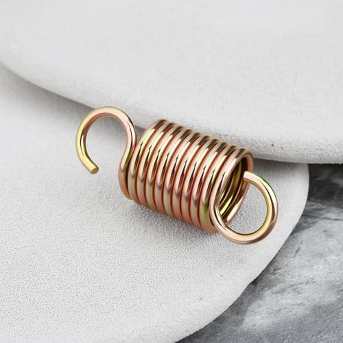 The Lord of the Tools 2 x Mülltonnen-Feder, verzinkter Stahl, Länge 51 mm, Durchmesser 20 mm, kompatibel mit Hafele 30 l kippbarem Abfalleimer