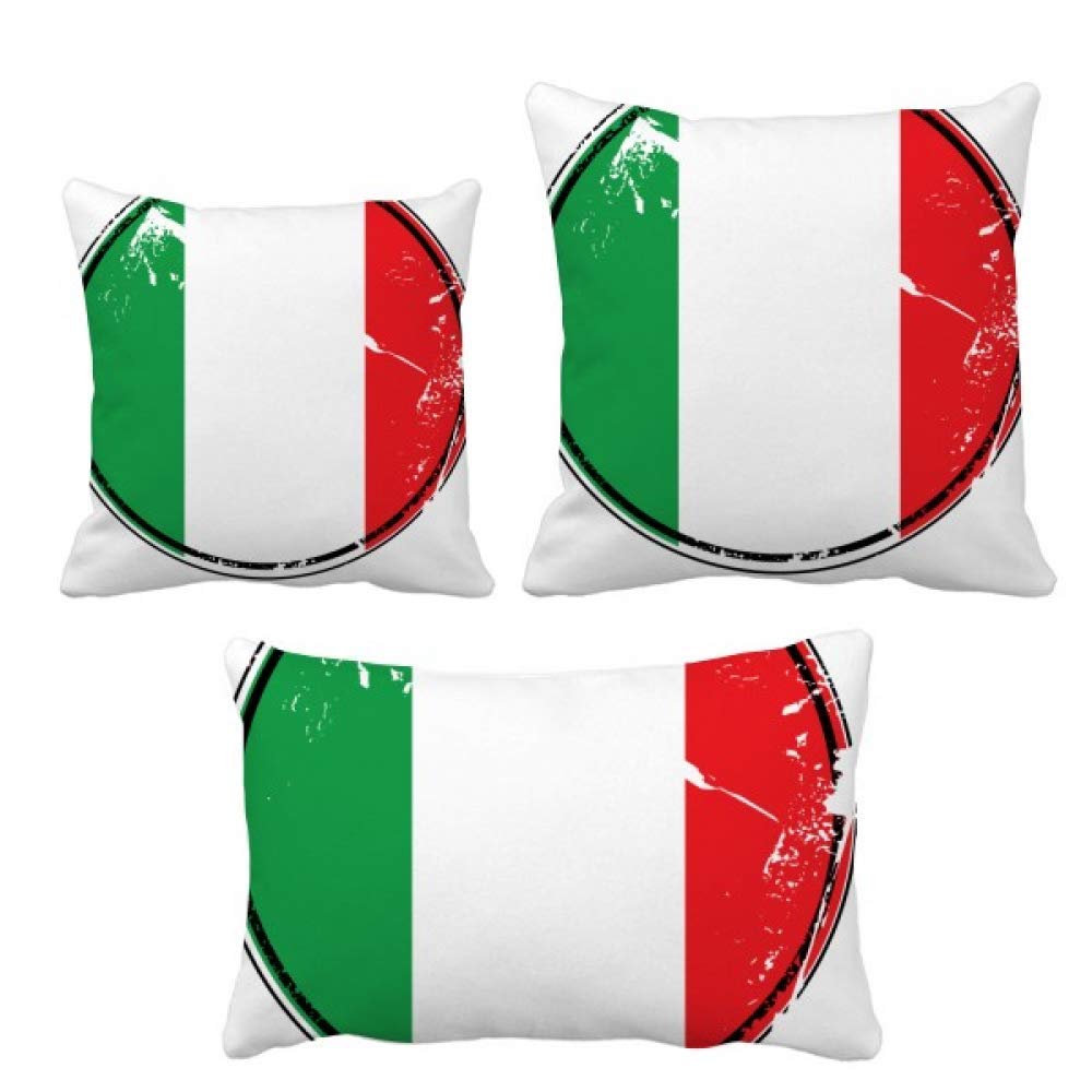 Coussin drapeau Italie DIYthinker housse décoration canapé