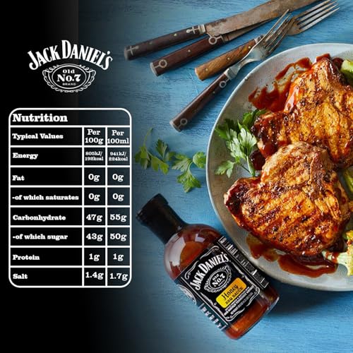 Image of Jack Daniel's Honey BBQ Sauce - Smoky-Sweet Perfection with Real Jack Daniel's Tennessee Whiskey, 19.51 oz ℮ 473 ml ℮ 553 g