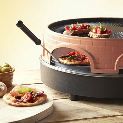 Emerio Pizza Oven, Pizzcarette het origineel, 3-in-1 pizza-raclette-grill, gepatenteerd design, voor mini-pizza, echt familieplezier voor 6 personen, PO-113255.4 - Image 6