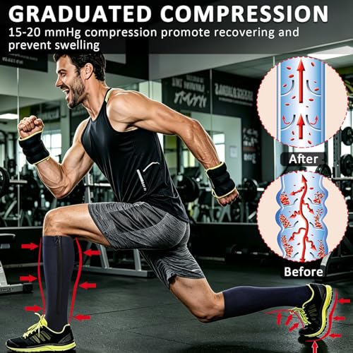 Image of Ailaka Medical 15-20 mmHg Zipper Compression Socks Women Men