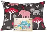 Little Sleepy Head Toddler Pillowcase, 100% Cotton & Hypoallergenic Pillow Case for Toddler Pillow, Snug Fit Envelope Pillowcase, 13x18 Pillowcase, Pilllow Sold Separately (Pink Jungle)