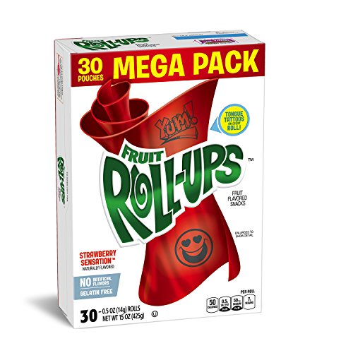 Betty Crocker Fruit Snacks, Fruit Roll-Ups, Strawberry Sensation, 15 oz