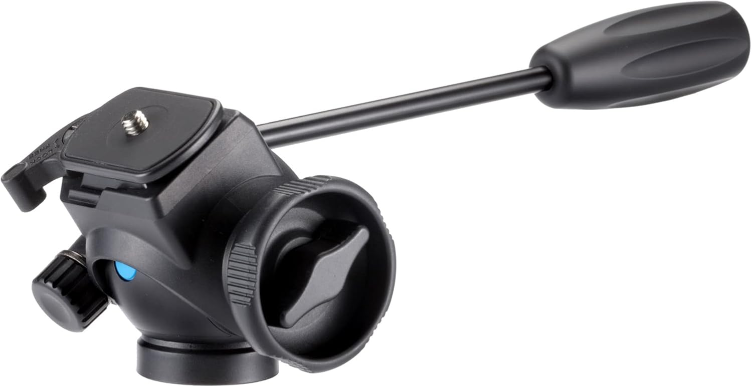 Velbon AMZFHD-43M AZ Flude Head Head with Smooth Movement, Video Head with Quick Shoes, 2-Way, 2-Way