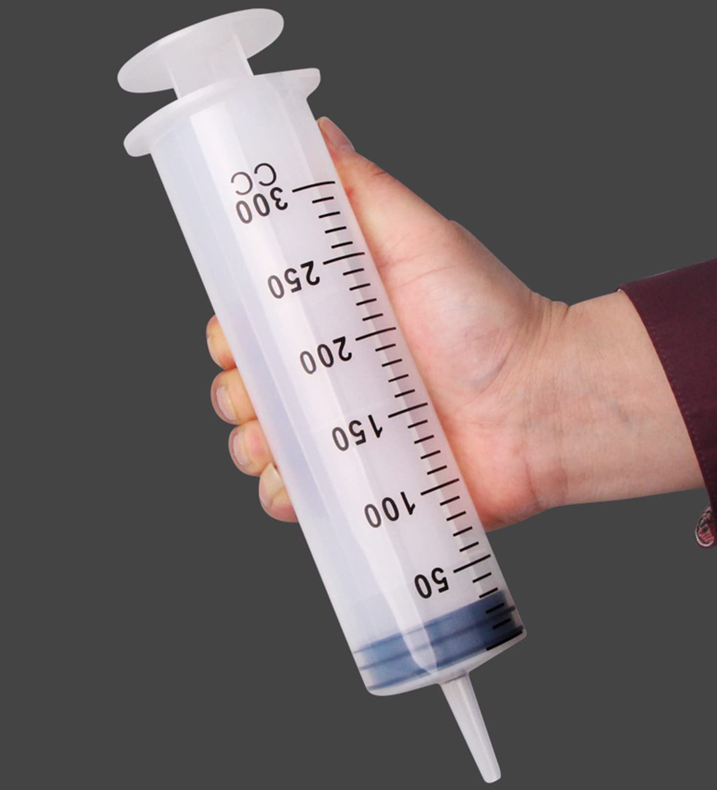 Amazon | シリンジ 大容量 300ml プラスチック 注射器 大型 針なし 犬