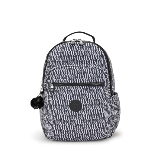 Kipling Mochila feminina Seul para laptop de 15 polegadas, durável, espaçosa com alças de ombro acolchoadas, manga protetora embutida
