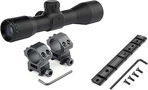 GOTICAL Ruger 1022 y 38" Tactical 4x32 - Telémetro compacto de alcance Retícula de caza de retícula, retícula de pelo y Ruger 1022 Weaver '5 PC de