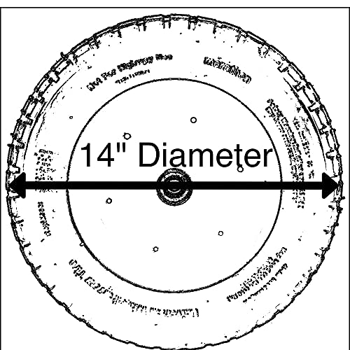 image for Rocky Mountain Goods Replacement Wheelbarrow Wheel Air Filled 13