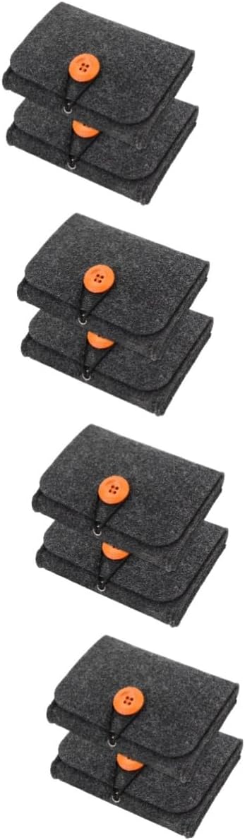 MERRYHAPY 8pcs Essential Oil Storage Bag Small Aromatherapy Oil Bottles Holder Nail Polish Bag Portable Holder for Travel Home