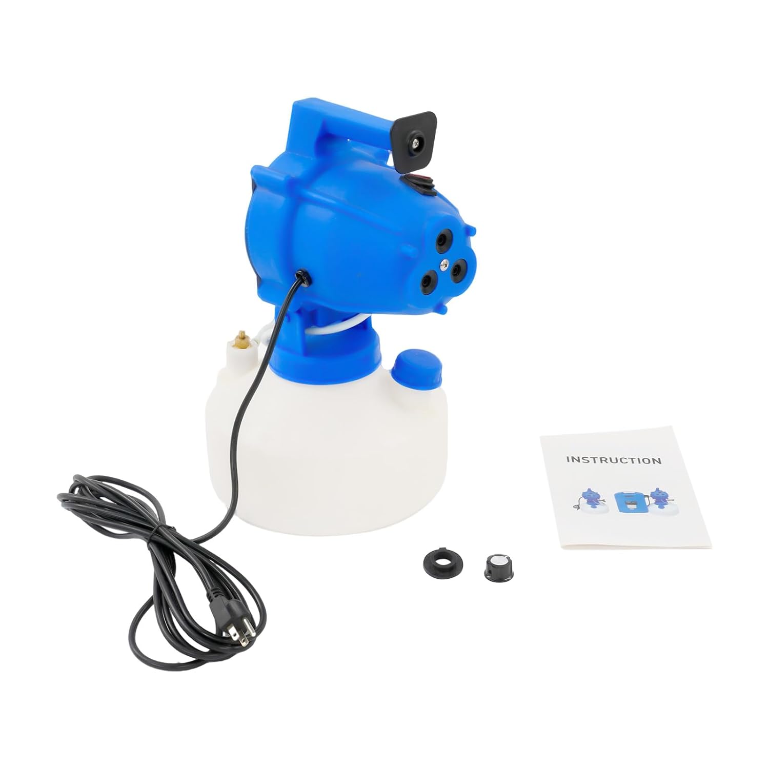 Electric ULV Fogger Sprayer 4L, Portable Fogger Sprayer Machine 1200W 110V with 3 Spray Nozzles, -45°~ 45° Adjustable Angle Handheld Spraying Tool for Home, Hotel, School, Lawn, Yard, Garden