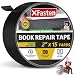 XFasten Book Binding Repair Tape, Black, 2-Inch by 15-Yard, Cloth Library Book Hinging Repair Tape, Acid Free and Archival Safe
