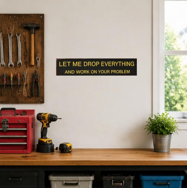 Funny Office Humor Metal Sign, Rustic Aluminum Wall Decor Plaque - image 6