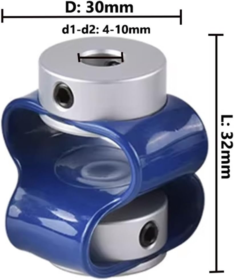 CB-30X32 Encoder Special Coupling Glue Flexible 8-Shaped Encoder Coupling for Motor CNC Parts(CB-30X32-5x10)