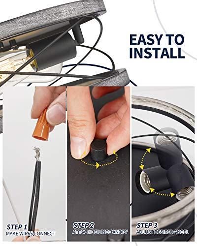 Hanass Flush Mount Light Fixture, 12 Inch Farmhouse Wood Flush Mount Ceiling Light, 2-Light Ceiling Lamps For Living Room Kitchen Dining Room Bedrooms Foyer Hallways, Mx99982-Yh #TOP3