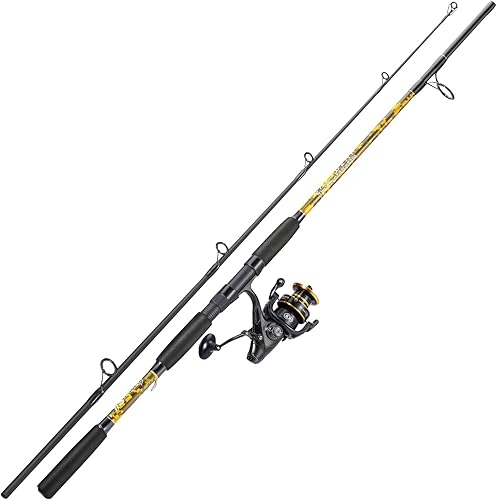 Miniatura 2 de Sougayilang Spinning Rod Combo - MH Action Fishing Pole with Bait Feeder Reel for Catfish, Salmon, Steelhead Freshwater Saltwater Fishing- 7'0"/7'6"