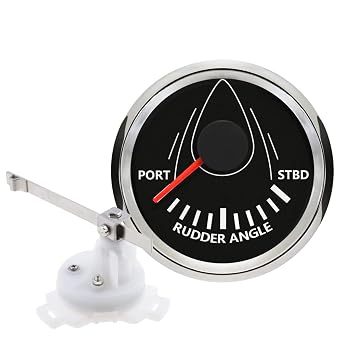 ELING Rudder Angle Gauge Indicator 0-190ohm with Mating Sensor with Backlight 52mm 12V/24V