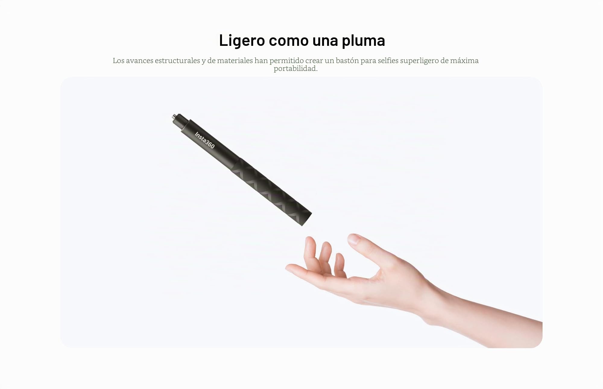 Insta360 Palo de Selfie Invisible de 114 cm de Largo para cámaras One RS One X2 y X3