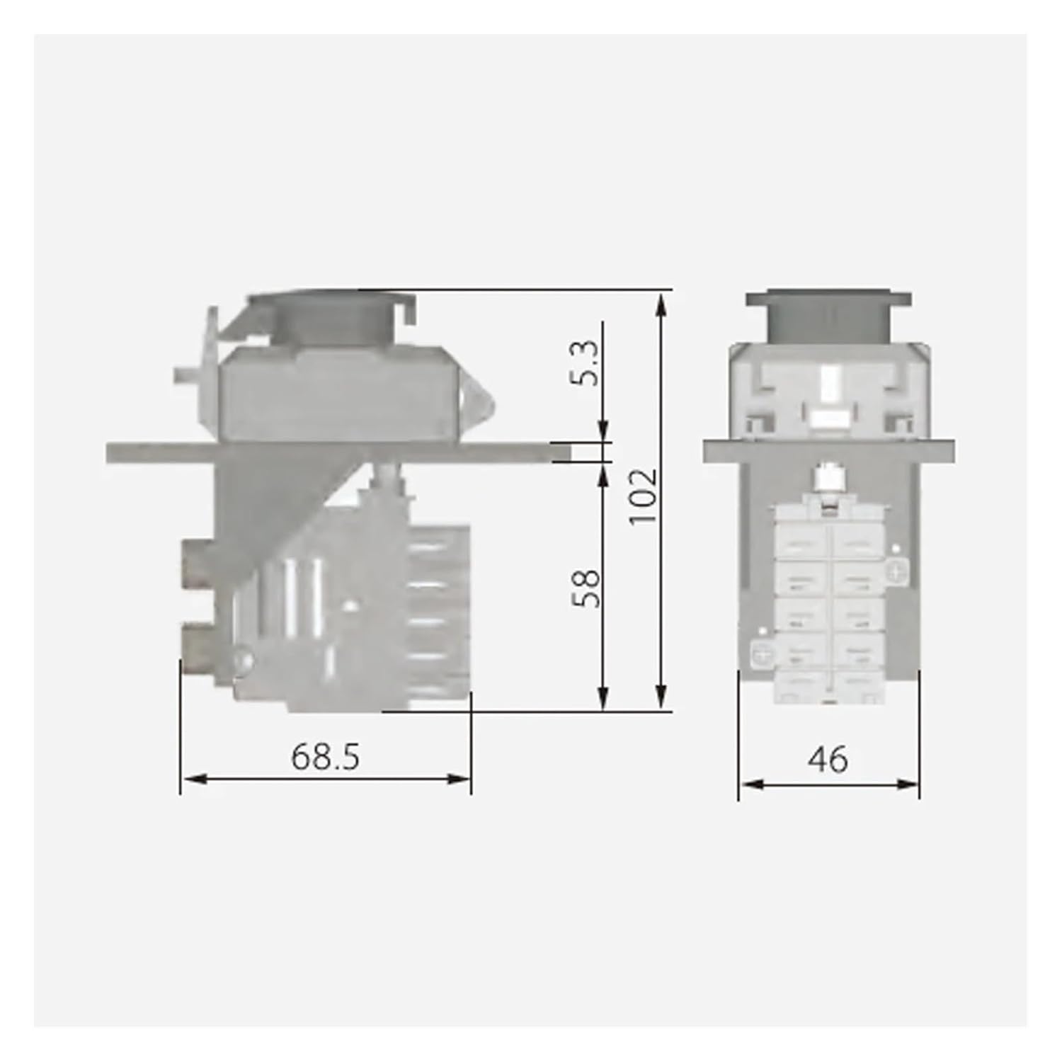 KJD11 230/400V 16/12A JD3 Relay Electromagnetic On Off(230V 8 pins)