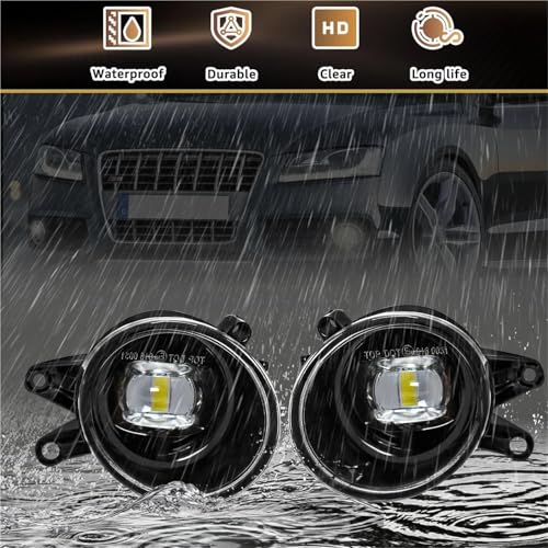 Feu antibrouillard LED puissant et phares yeux d'ange pour A4 B6 12V - 4