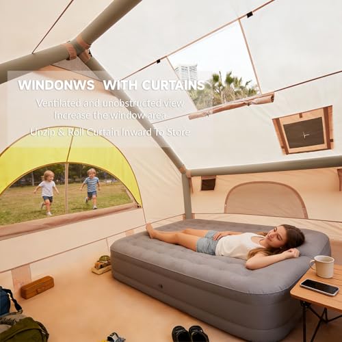 Carpa inflable para camping 2-4 personas, 4 estaciones miniatura 2