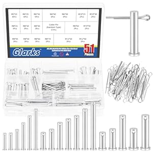 Glarks G-4056 Scharnierstifte Set 51-teilig