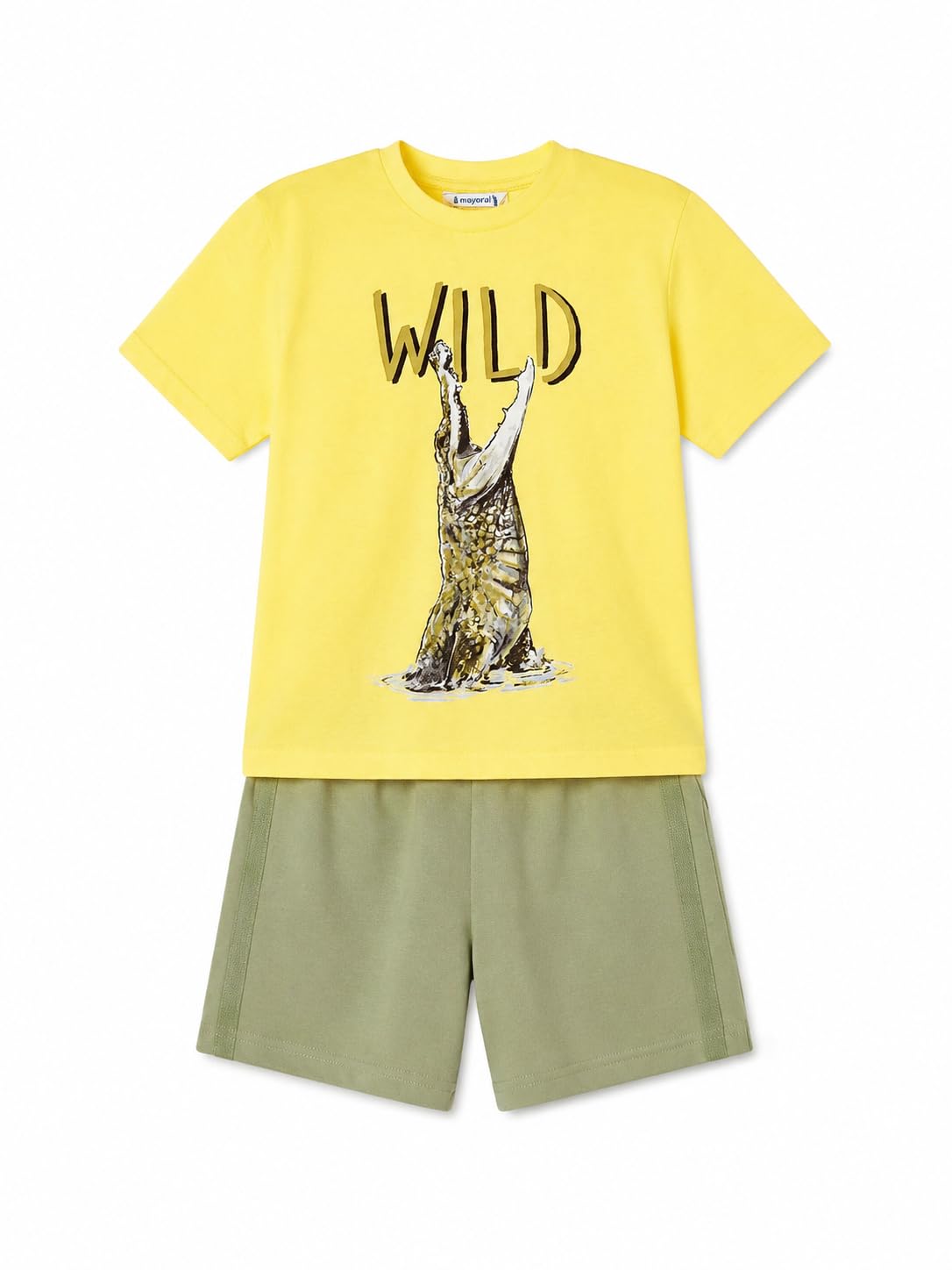Generico Mayoral Completo Bambino T-Shirt e Bermuda in Cotone – Set Estivo Due Pezzi con Maglietta Manica Corta e Pantaloncini Casual, 3-9 Anni Attività Outdoor 3674, 3660